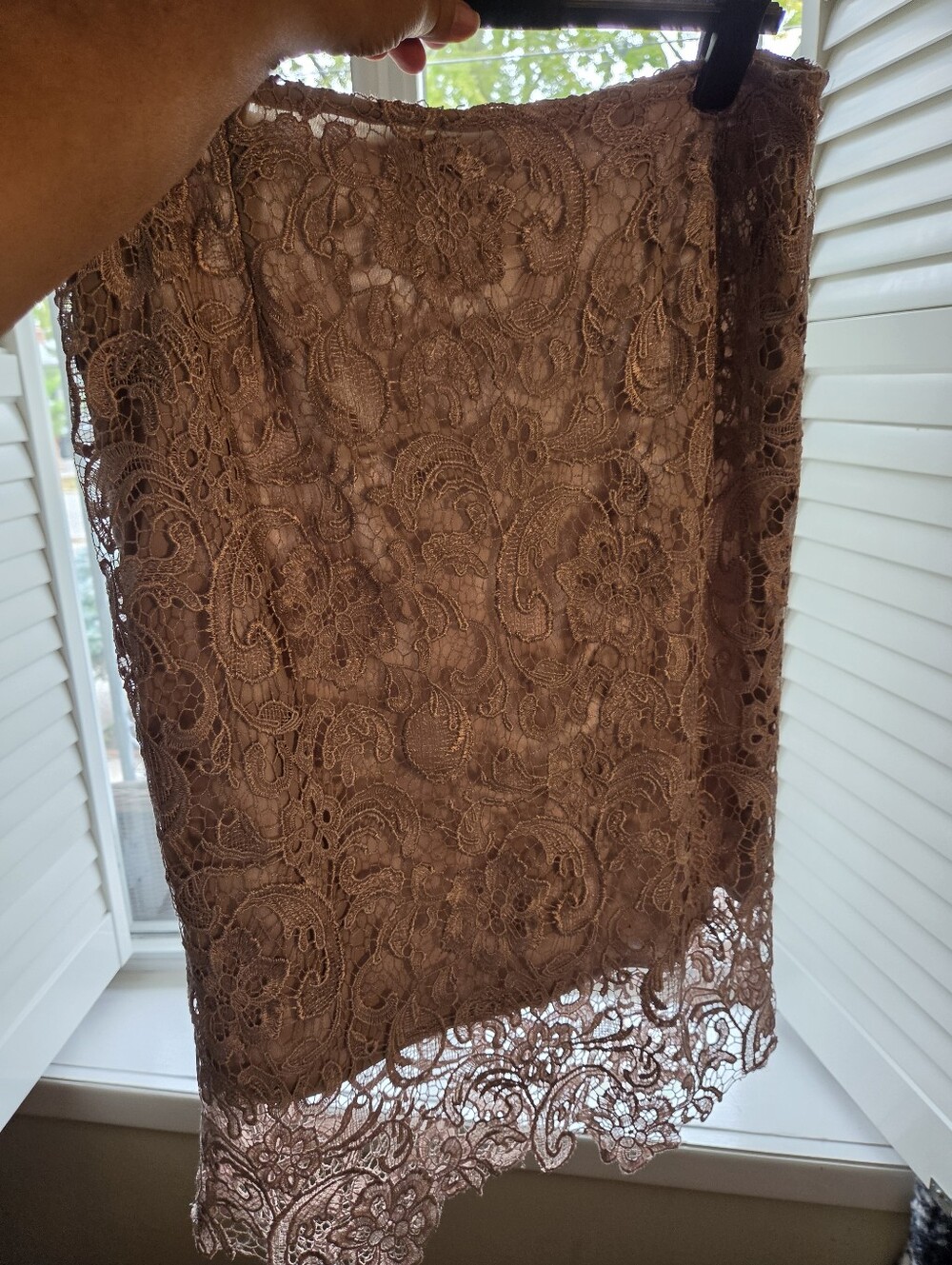 šLace Two-Piece Dress Set in Dusty Rose - Picture 10 of 12